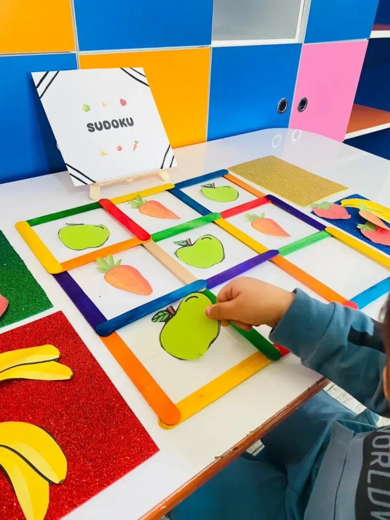 Anaokulunda mantık ve eşleştirme oyunu